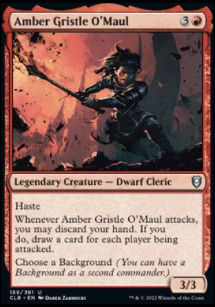 Amber Gristle O'Maul [Commander Legends: Battle for Baldur's Gate] | The CG Realm