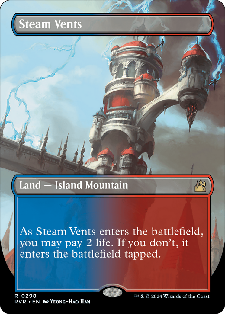 Steam Vents (Borderless) [Ravnica Remastered] | The CG Realm