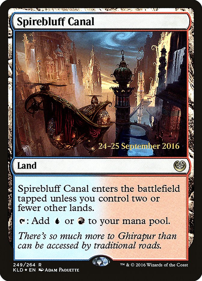 Spirebluff Canal [Kaladesh Prerelease Promos] | The CG Realm