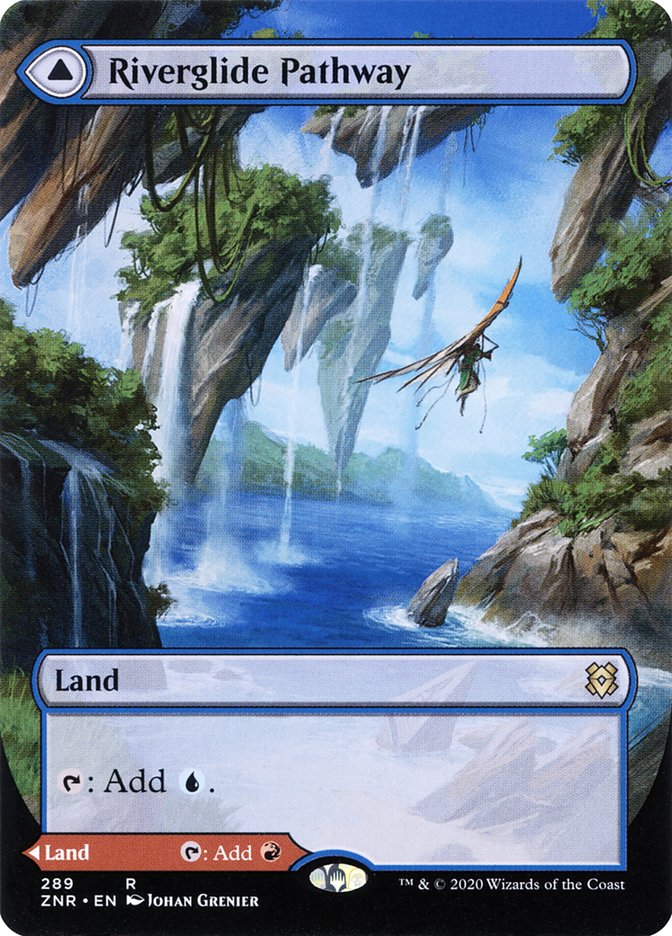 Riverglide Pathway (Borderless) (ZNR-289) - Zendikar Rising: (Showcase)