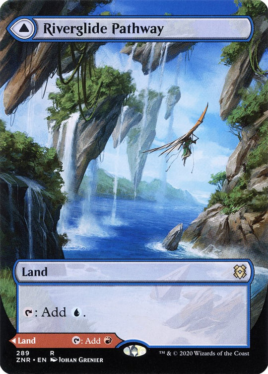 Riverglide Pathway (Borderless) (ZNR-289) - Zendikar Rising: (Showcase)