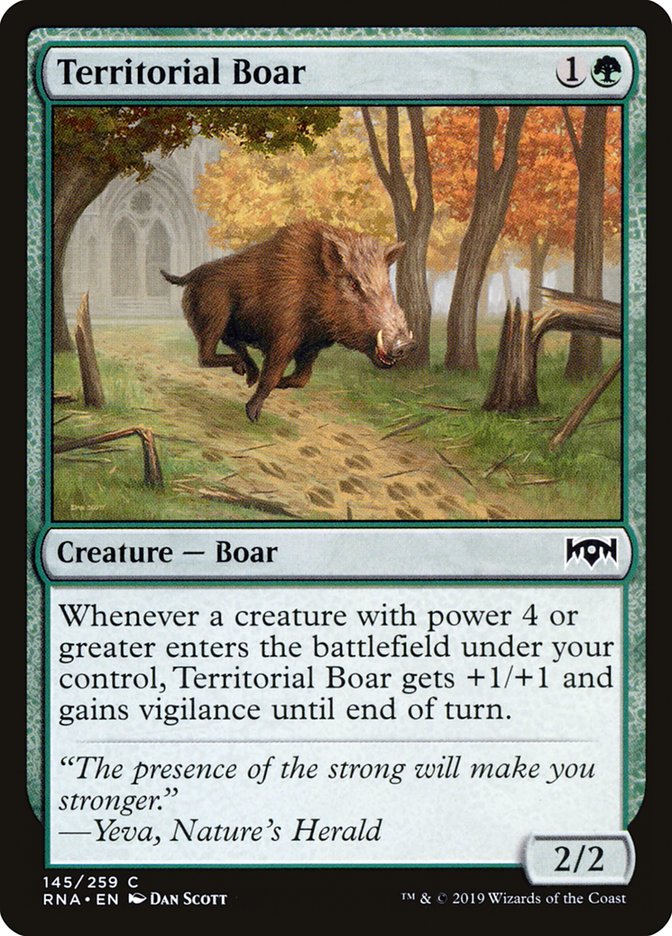 Territorial Boar [Ravnica Allegiance] | The CG Realm