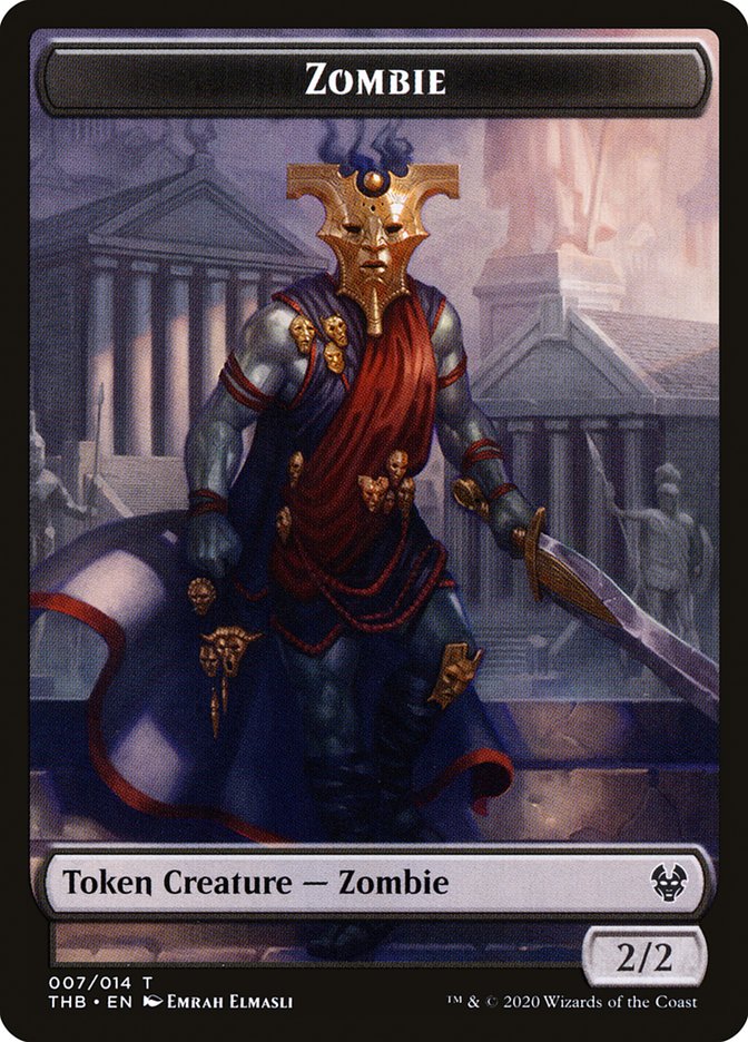 Human Soldier // Zombie Double-Sided Token [Theros Beyond Death Tokens] | The CG Realm