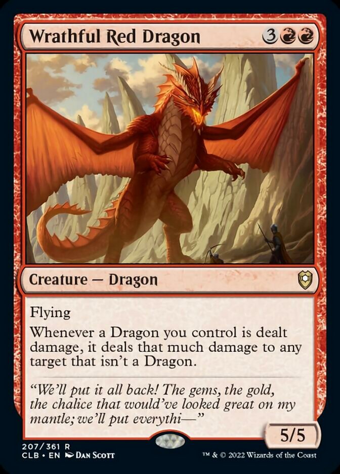 Wrathful Red Dragon [Commander Legends: Battle for Baldur's Gate] | The CG Realm