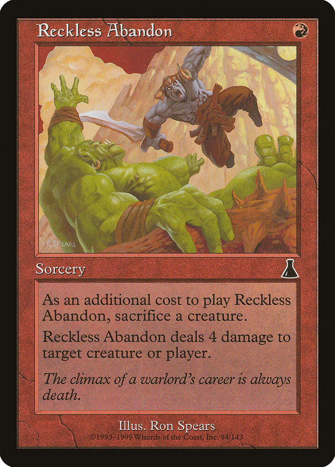Reckless Abandon [Urza's Destiny] | The CG Realm