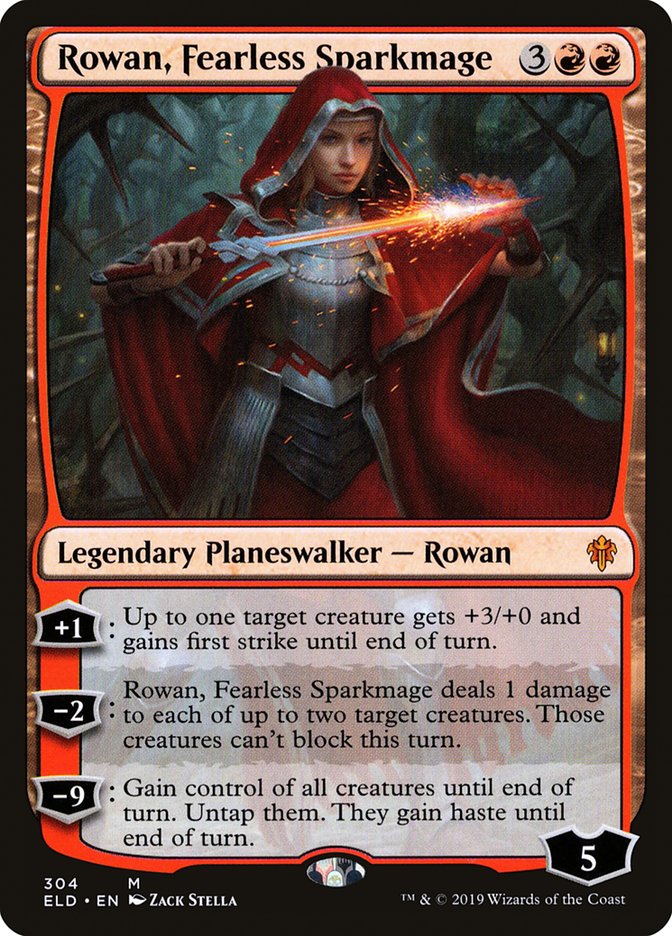 Rowan, Fearless Sparkmage [Throne of Eldraine] | The CG Realm