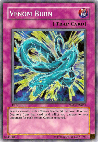 Venom Burn [TAEV-EN071] Common | The CG Realm