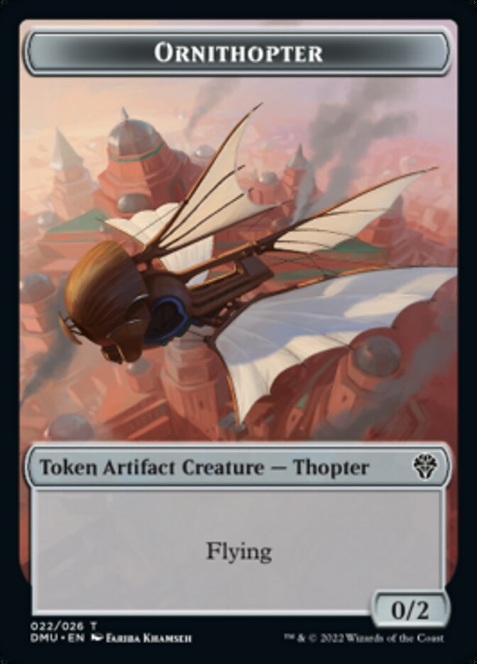 Bird (002) // Ornithopter Double-Sided Token [Dominaria United Tokens] | The CG Realm