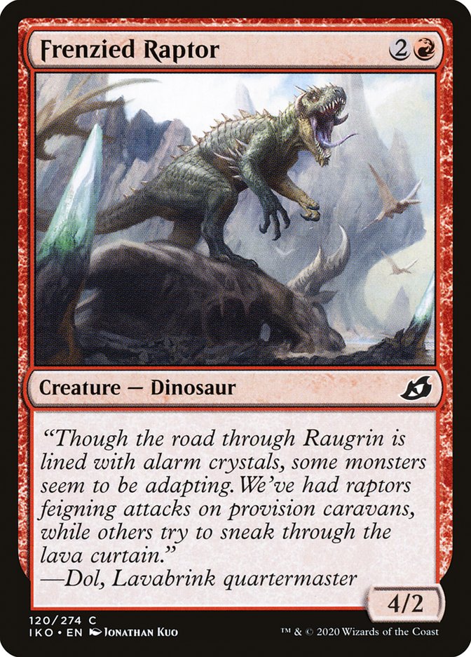 Frenzied Raptor [Ikoria: Lair of Behemoths] | The CG Realm