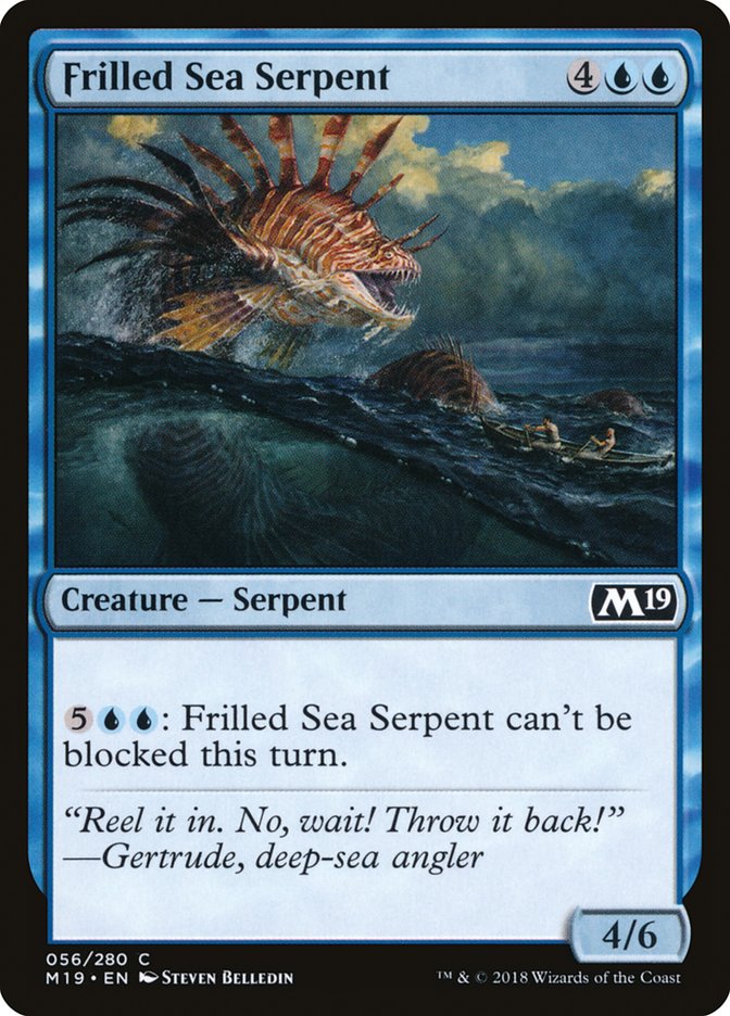 Frilled Sea Serpent [Core Set 2019] | The CG Realm
