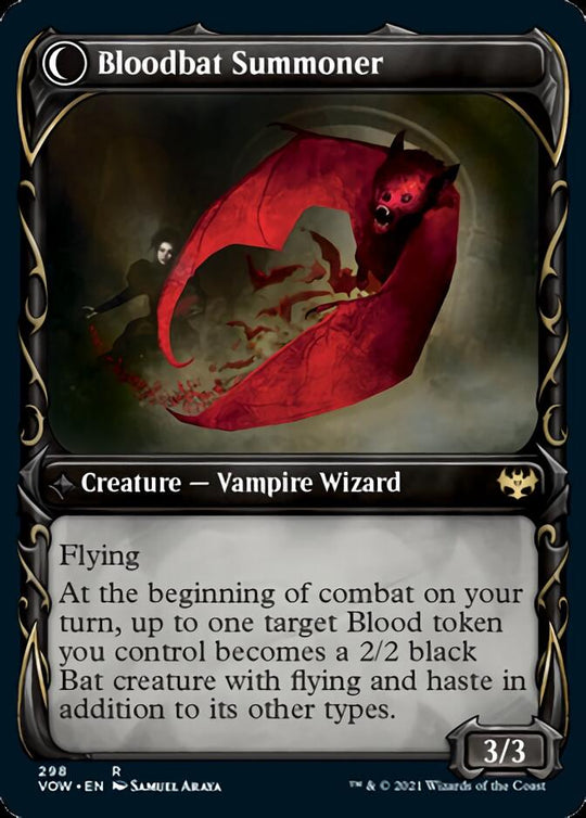 Voldaren Bloodcaster (Showcase) (VOW-298) - Innistrad: Crimson Vow: (Showcase, Double Faced Transform)