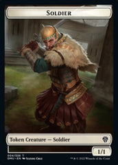 Soldier // Sand Warrior Double-Sided Token [Dominaria United Tokens] | The CG Realm