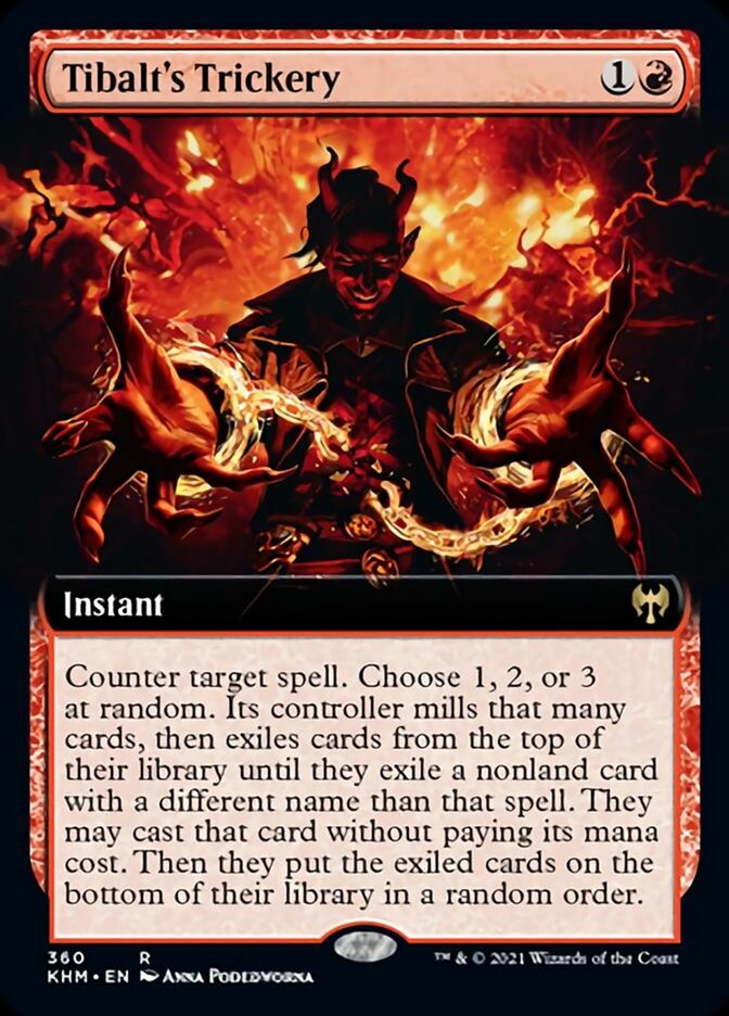 Tibalt's Trickery (Extended Art) [Kaldheim] | The CG Realm