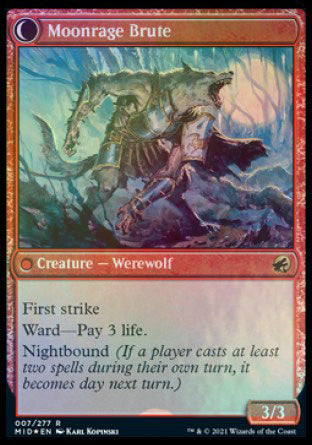 Brutal Cathar (PRE-07S) - Innistrad: Midnight Hunt Promos: (Double Faced Transform) Foil