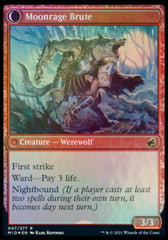 Brutal Cathar // Moonrage Brute [Innistrad: Midnight Hunt Prerelease Promos] | The CG Realm