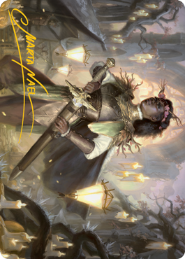 Sungold Sentinel Art Card (Gold-Stamped Signature) [Innistrad: Midnight Hunt Art Series] | The CG Realm