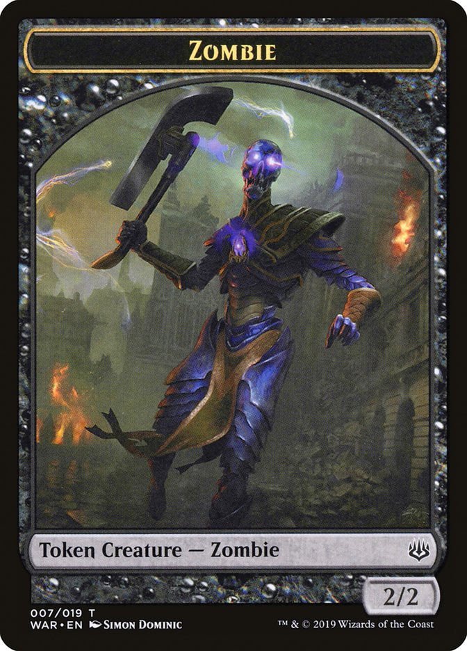 Zombie Token [War of the Spark Tokens] | The CG Realm