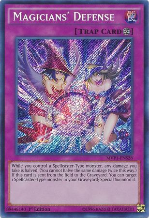 Magicians' Defense [MVP1-ENS28] Secret Rare | The CG Realm