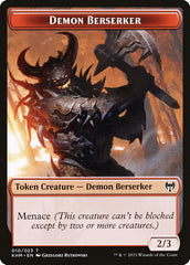 Treasure // Demon Berserker Double-Sided Token [Kaldheim Tokens] | The CG Realm