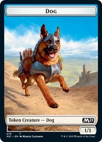 Dog // Griffin Double-Sided Token [Core Set 2021 Tokens] | The CG Realm