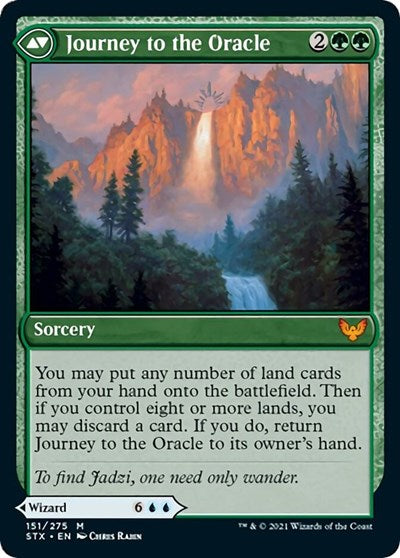 Jadzi, Oracle of Arcavios // Journey to the Oracle [Strixhaven: School of Mages Prerelease Promos] | The CG Realm