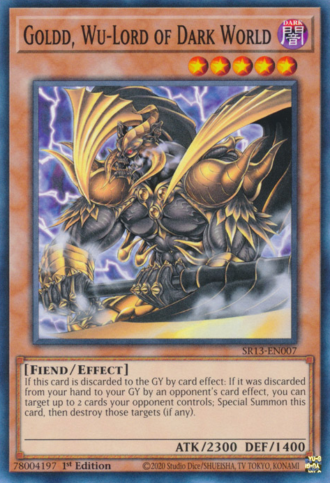 Goldd, Wu-Lord of Dark World [SR13-EN007] Common | The CG Realm