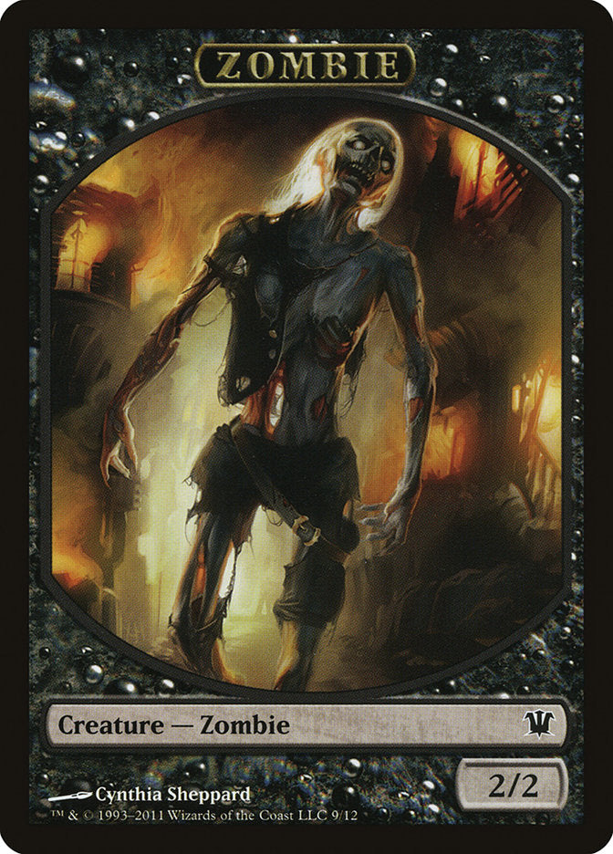 Zombie Token (9/12) [Innistrad Tokens] | The CG Realm