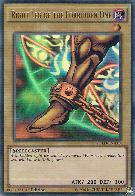 Right Leg of the Forbidden One [YGLD-ENA18] Ultra Rare | The CG Realm