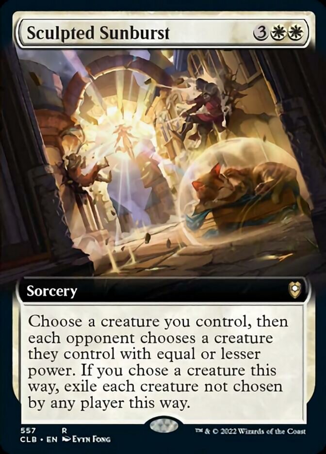 Sculpted Sunburst (Extended Art) [Commander Legends: Battle for Baldur's Gate] | The CG Realm