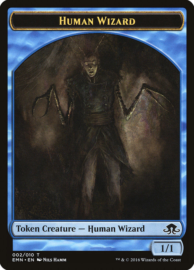 Human Wizard Token [Eldritch Moon Tokens] | The CG Realm