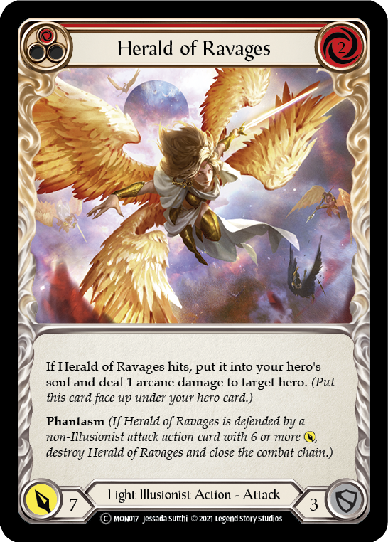 Herald of Ravages (Red) [U-MON017] (Monarch Unlimited)  Unlimited Normal | The CG Realm