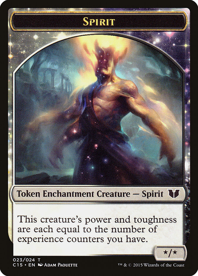 Spirit (023) // Cat Double-Sided Token (C15-23 // 3) - Commander 2015 Tokens: (enchantment)