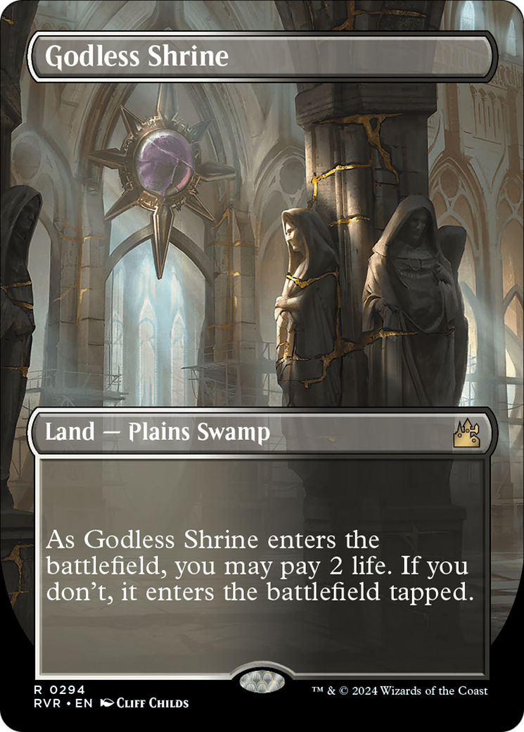 Godless Shrine (Borderless) [Ravnica Remastered] | The CG Realm