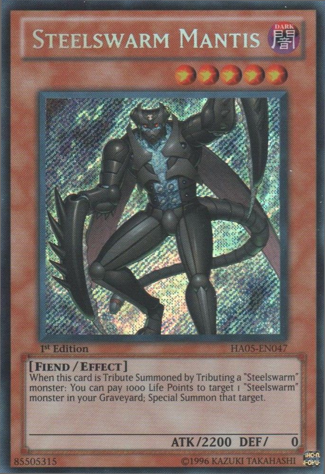 Steelswarm Mantis [HA05-EN047] Secret Rare | The CG Realm