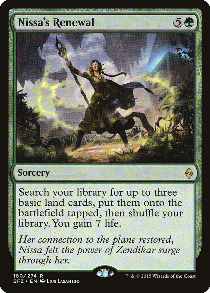 Nissa's Renewal [Battle for Zendikar] | The CG Realm
