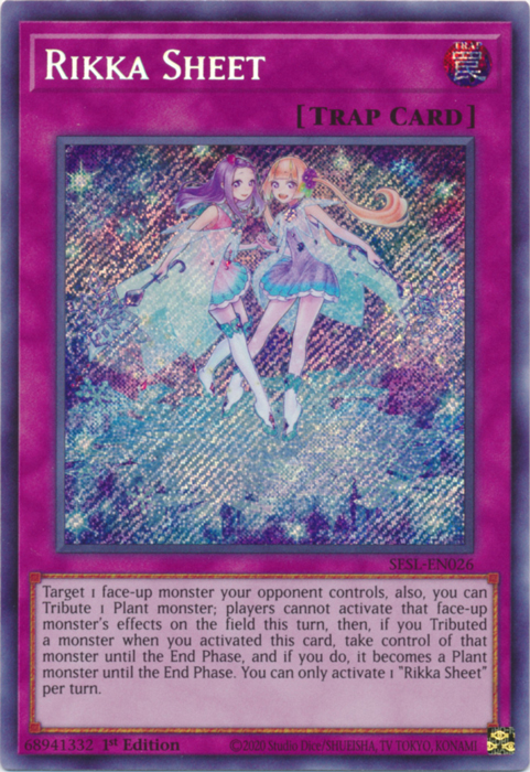 Rikka Sheet [SESL-EN026] Secret Rare | The CG Realm