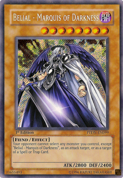 Belial - Marquis of Darkness [PTDN-EN099] Secret Rare | The CG Realm