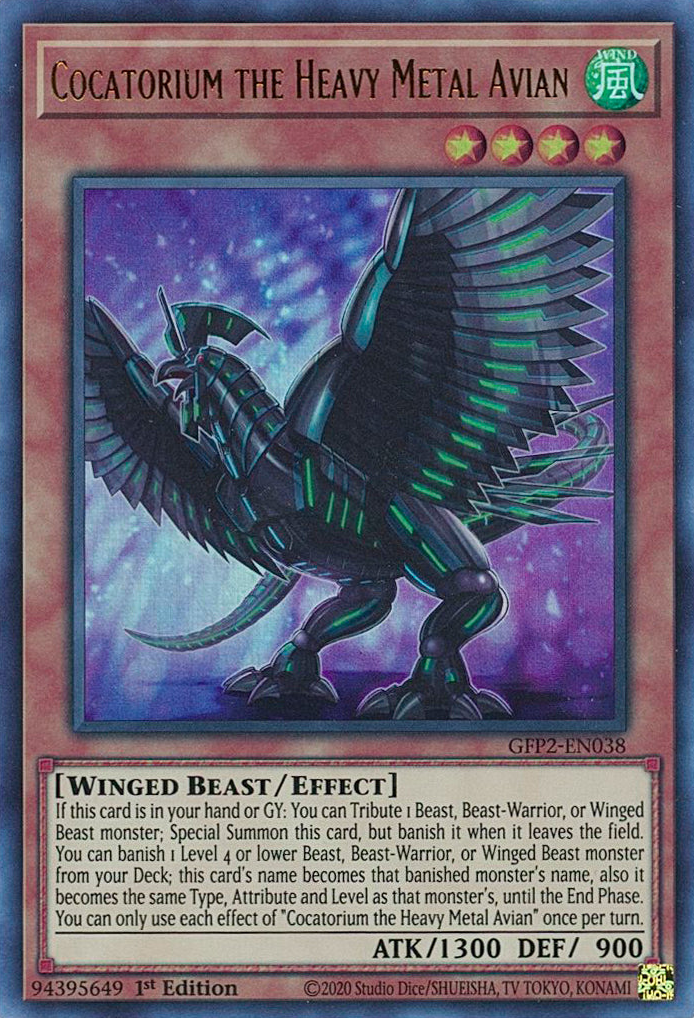 Cocatorium the Heavy Metal Avian [GFP2-EN038] Ultra Rare | The CG Realm