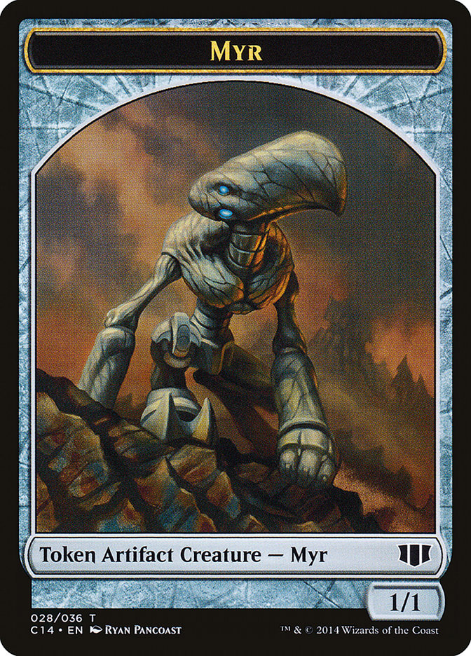 Myr // Pentavite Double-sided Token (C14-028) - Commander 2014 Tokens