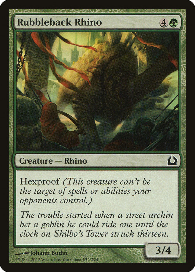 Rubbleback Rhino [Return to Ravnica] | The CG Realm