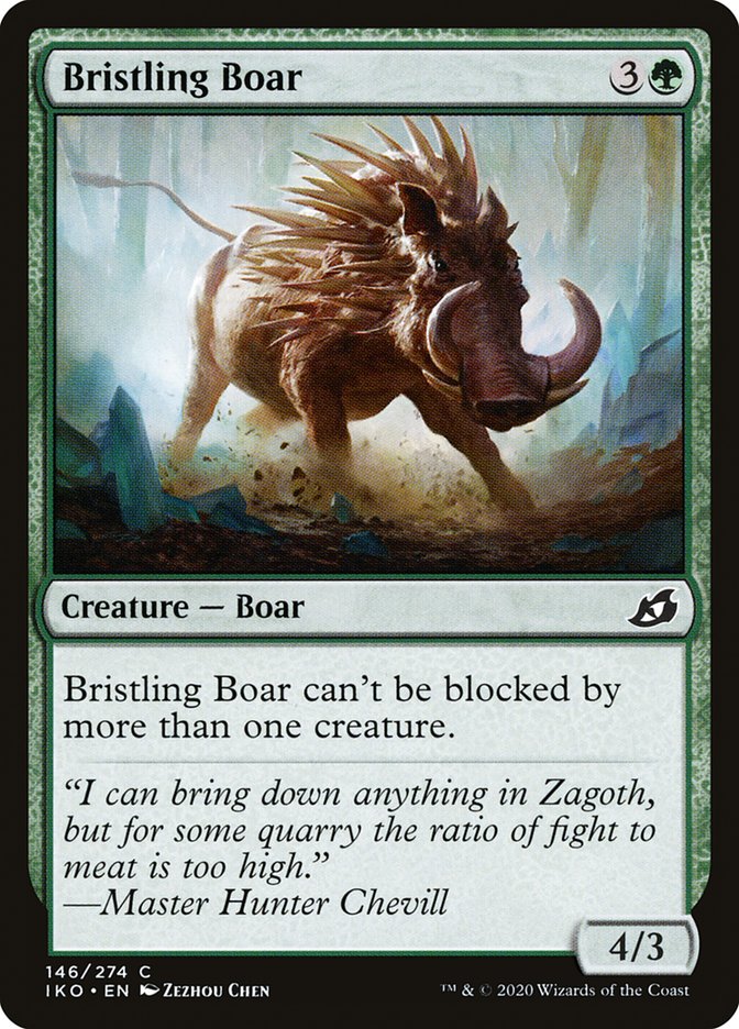 Bristling Boar [Ikoria: Lair of Behemoths] | The CG Realm