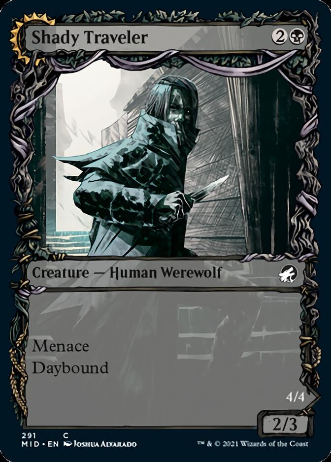 Shady Traveler (Showcase) (MID-291) - Innistrad: Midnight Hunt: (Showcase, Double Faced Transform)