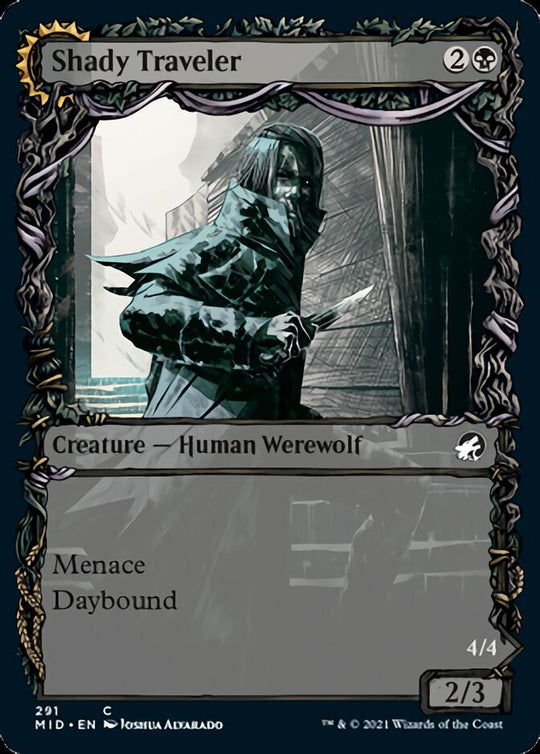 Shady Traveler (Showcase) (MID-291) - Innistrad: Midnight Hunt: (Showcase, Double Faced Transform)