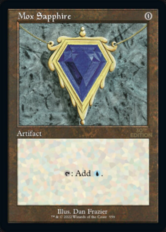 Mox Sapphire (Retro Frame) (30A-559) - 30th Anniversary Edition