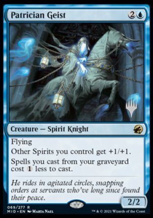 Patrician Geist (Promo Pack) [Innistrad: Midnight Hunt Promos] | The CG Realm