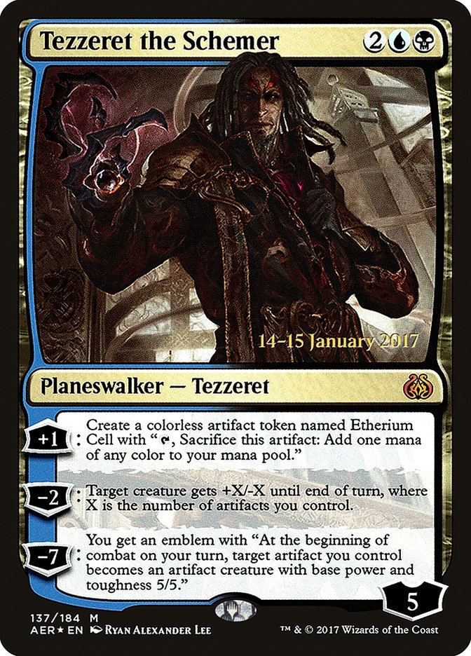 Tezzeret the Schemer [Aether Revolt Prerelease Promos] | The CG Realm