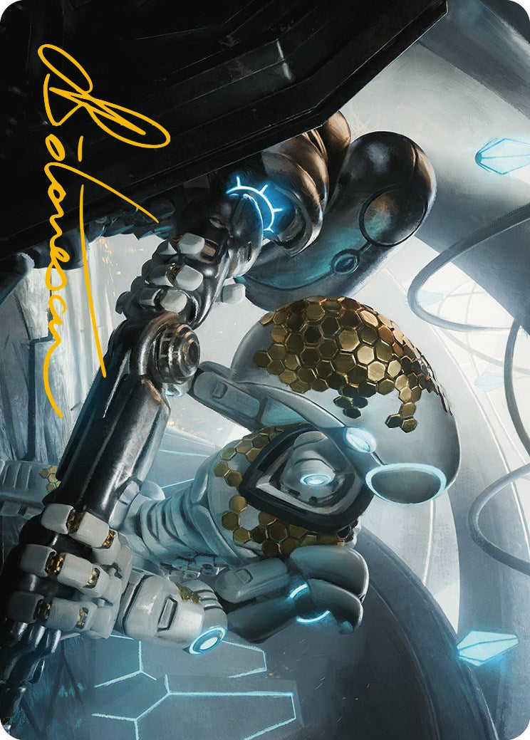 Myr Kinsmith Art Card (Gold-Stamped Signature) [Phyrexia: All Will Be One Art Series] | The CG Realm