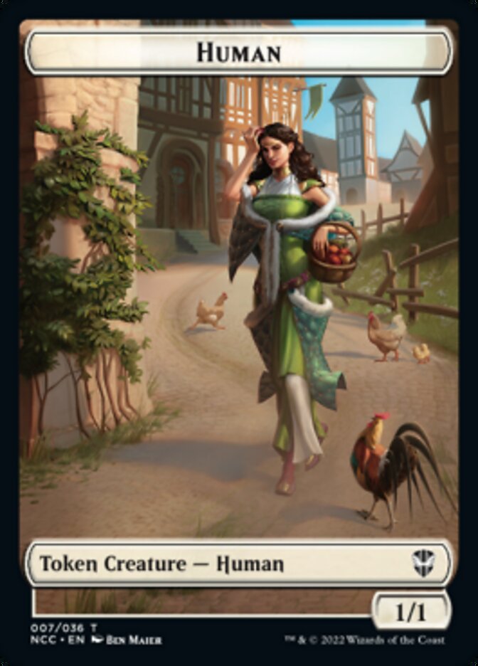 Eldrazi Spawn // Human Double-Sided Token [Streets of New Capenna Commander Tokens] | The CG Realm