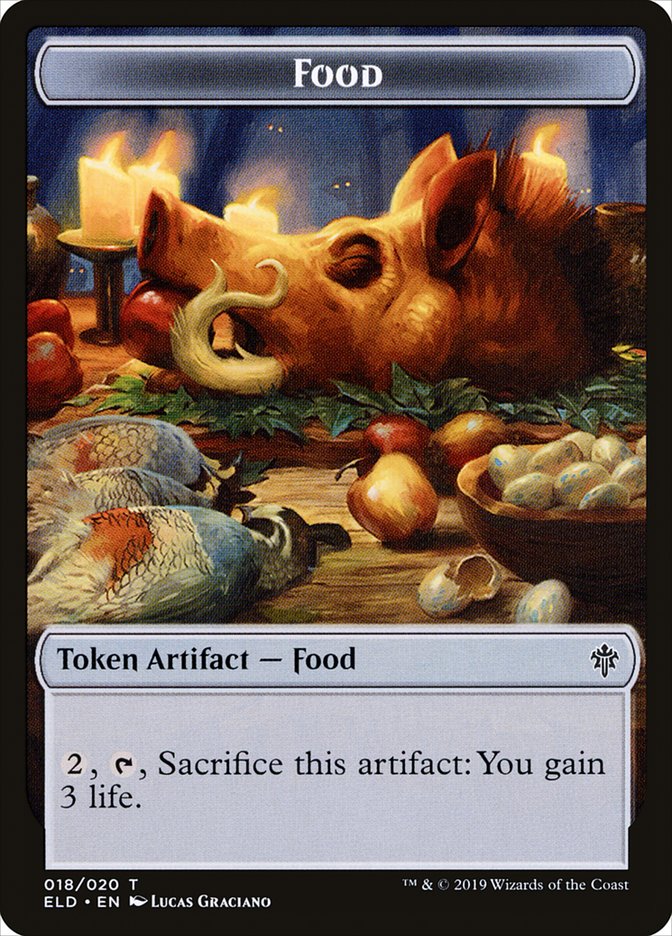 Food Token (018/020) [Throne of Eldraine Tokens] | The CG Realm