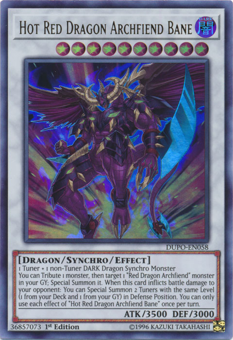 Hot Red Dragon Archfiend Bane [DUPO-EN058] Ultra Rare | The CG Realm